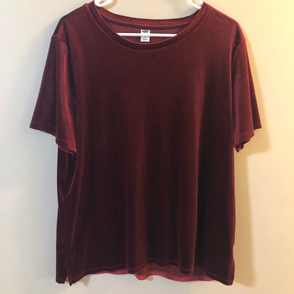 Old Navy L velvet shirt